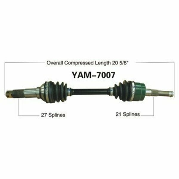 Wide Open OE Replacement CV Axle for YAM FRONT L YFM450 GRIZZ/KODIAK YAM-7007